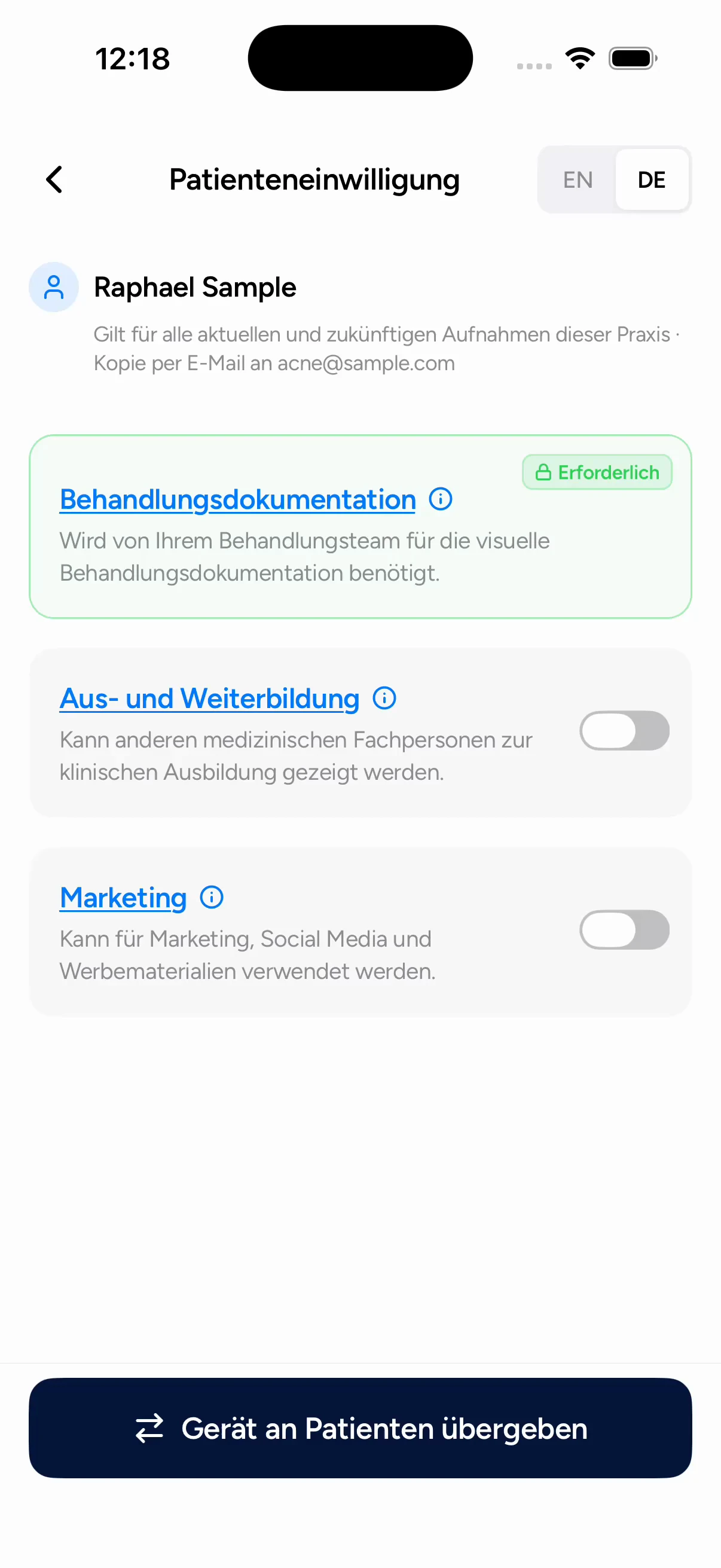Einwilligungsverwaltung