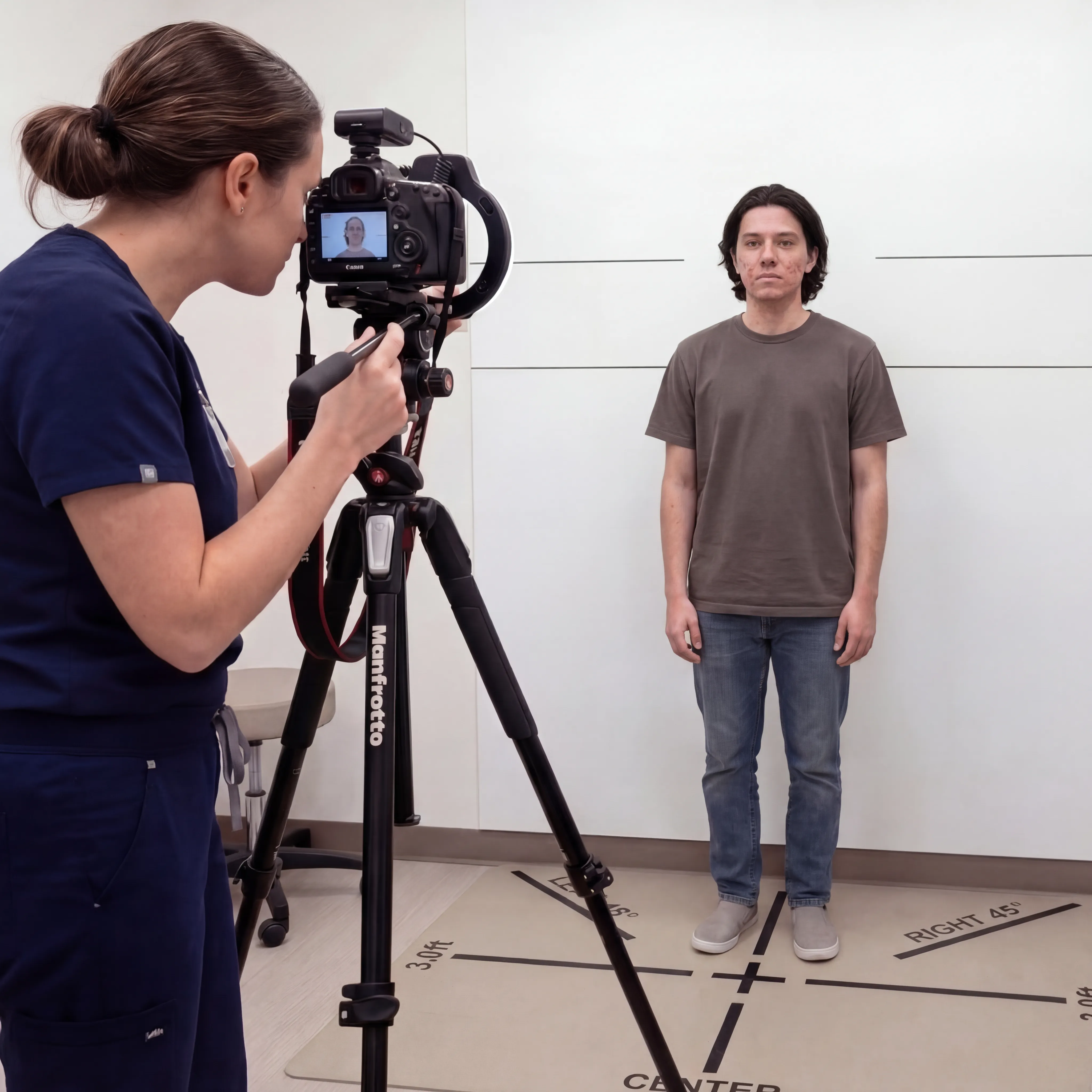 Abstand, Winkel, Beleuchtung — alles manuell